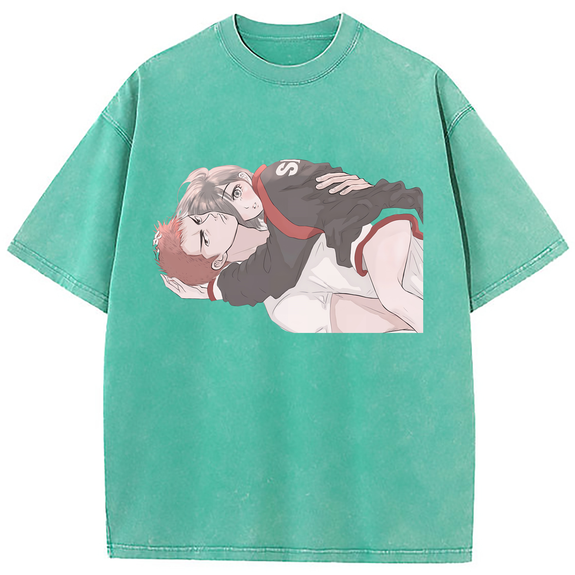 （画像用） SLAM DUNK／スラムダンク 綿100% ヴィンテージ風 半袖Tシャツ（フロントプリント）